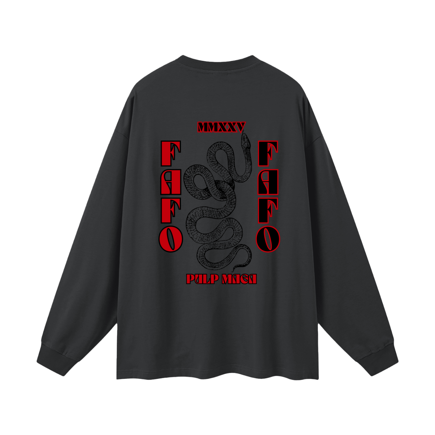 FAFO NEMESIS - Oversized Streetwear Long Sleeve Tee