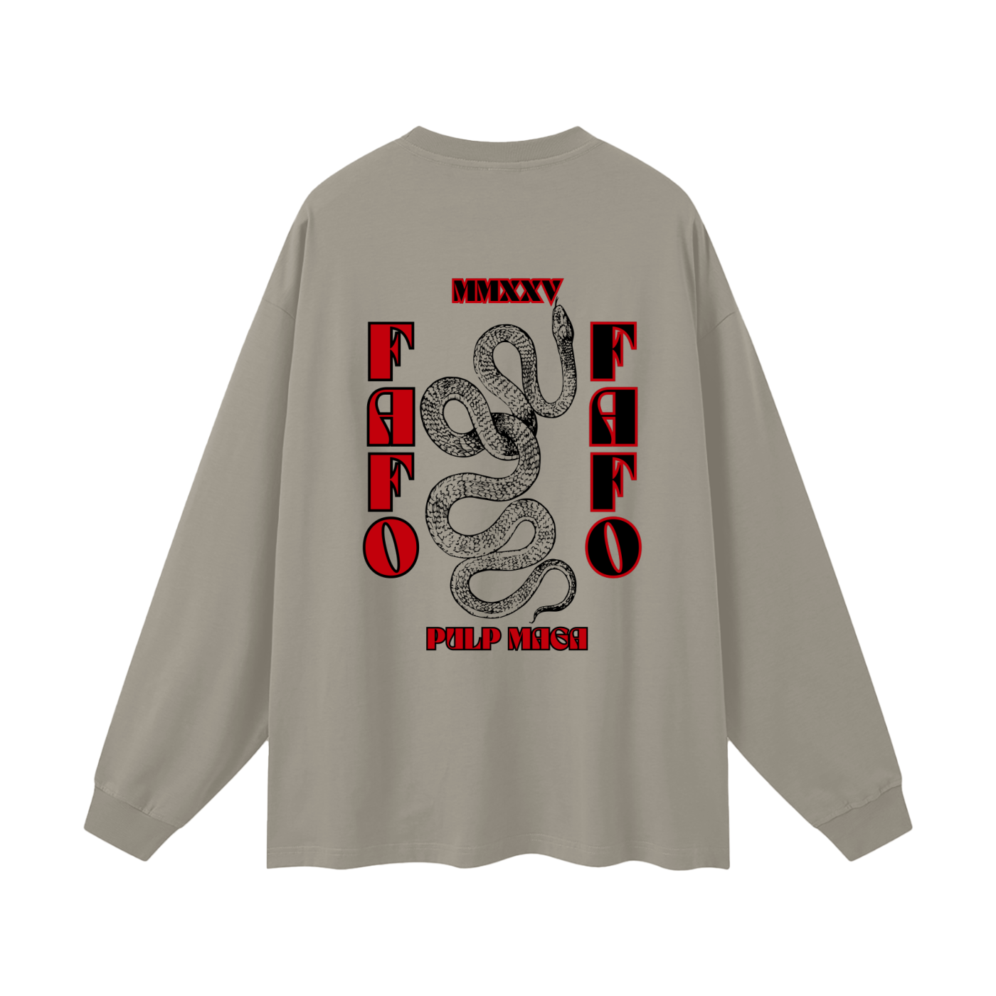 FAFO NEMESIS - Oversized Streetwear Long Sleeve Tee