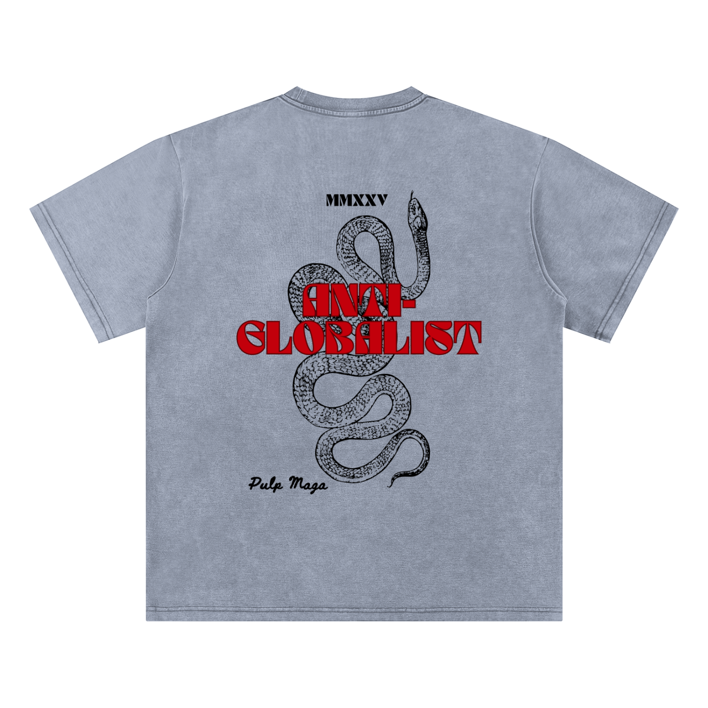 ANTI-GLOBALIST - Bamboo Snow Washed T-Shirt