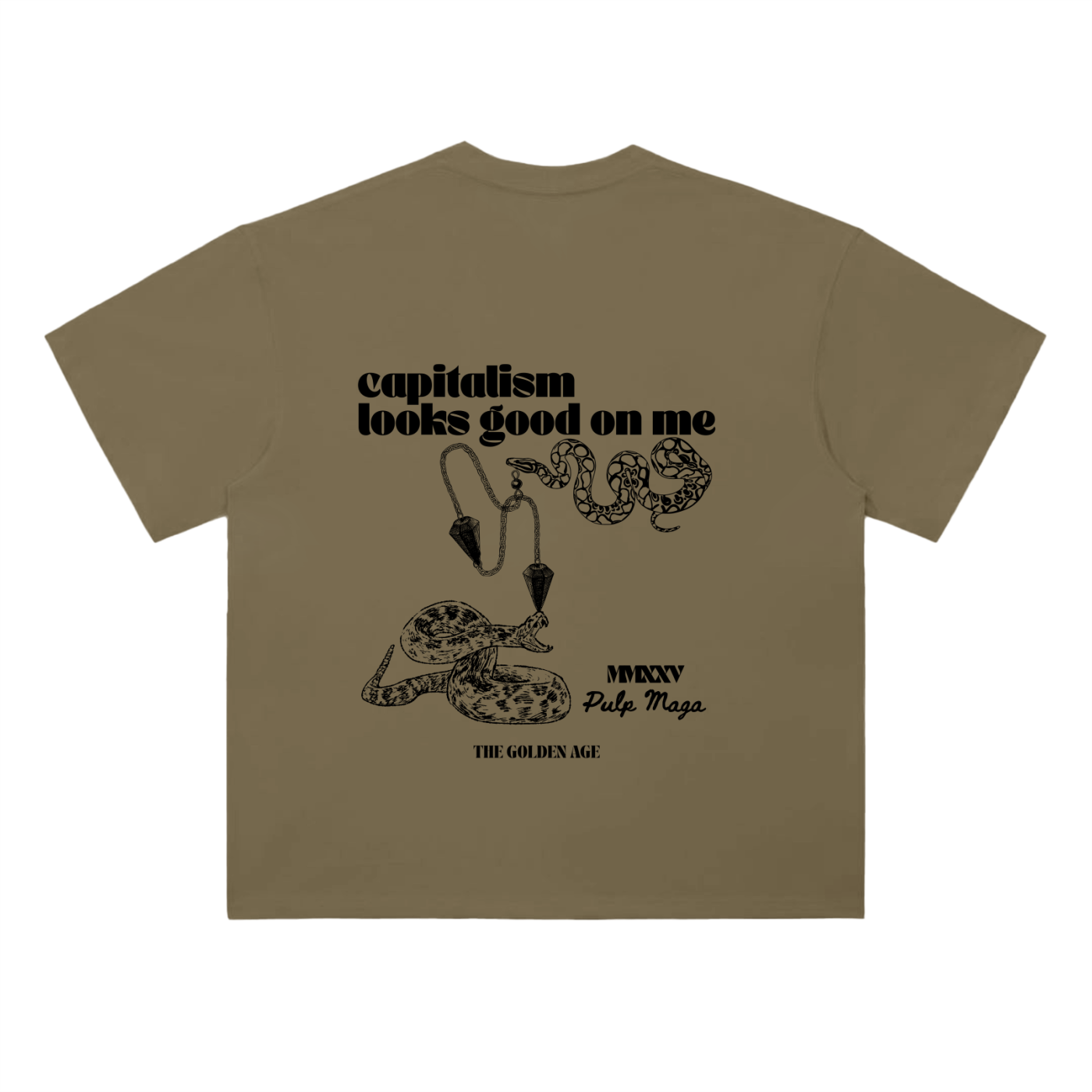 CAPITALISM LOOKS GOOD ON ME - Heavyweight T-Shirt