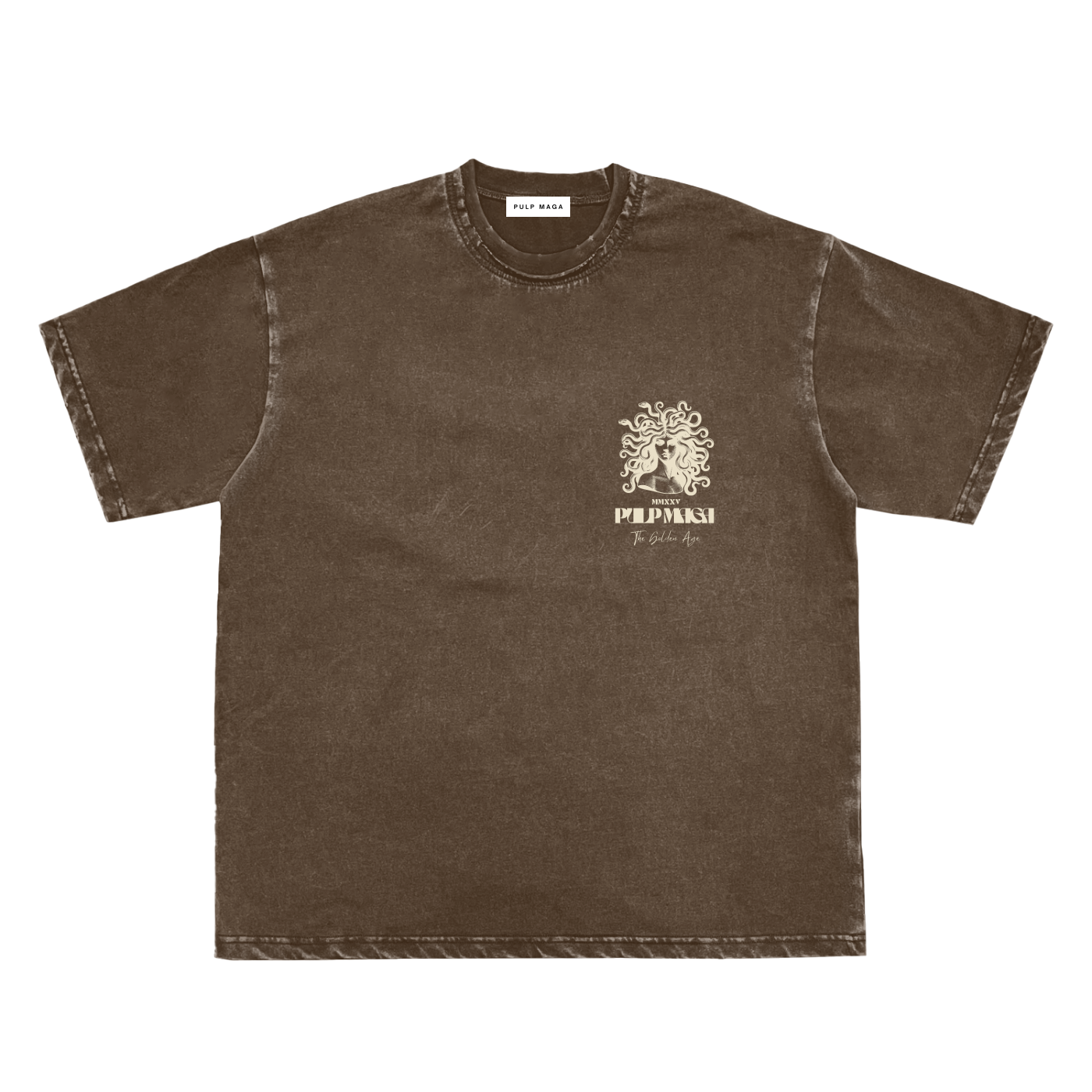 GEMINI SERPENT - CREAM INK - Snow Washed T-Shirt