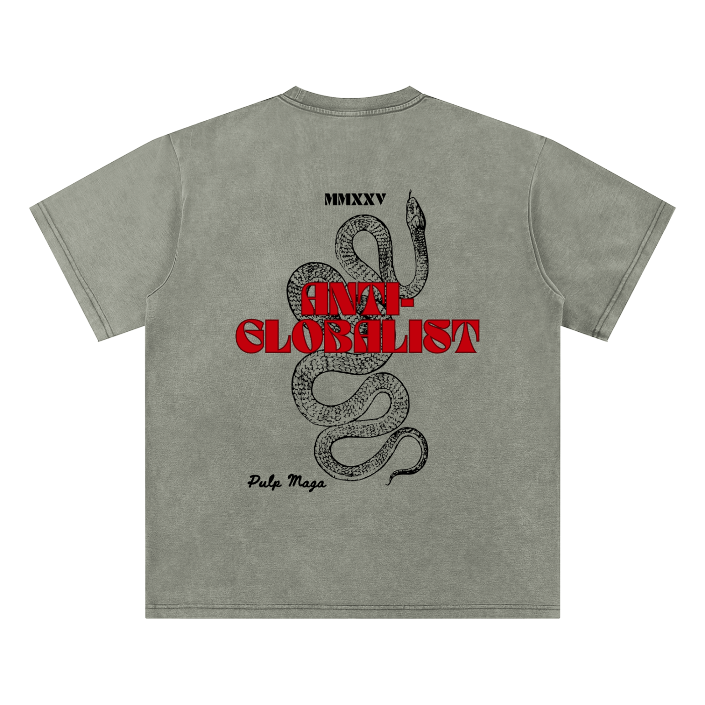 ANTI-GLOBALIST - Bamboo Snow Washed T-Shirt