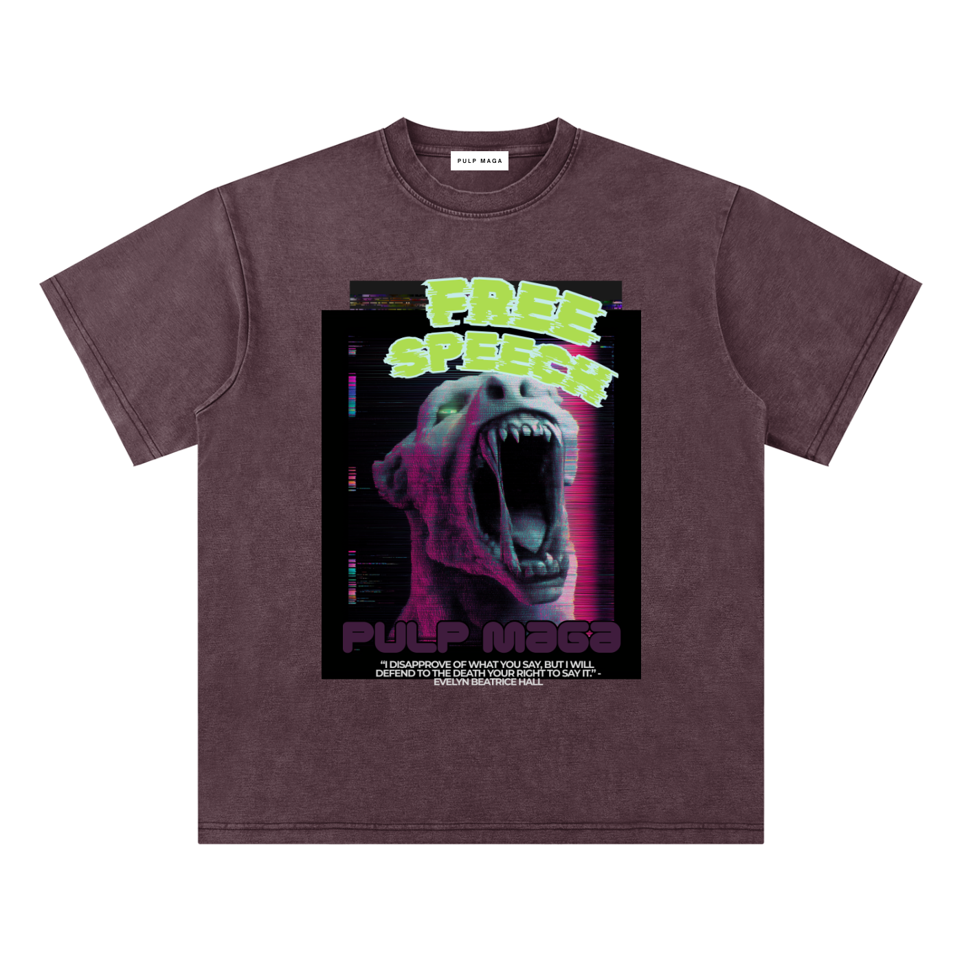 FREE SPEECH - Bamboo Snow Washed T-Shirt