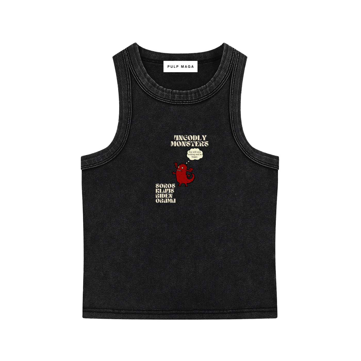 OWN NOTHING PSYTOON - Cropped Baby Tank Top