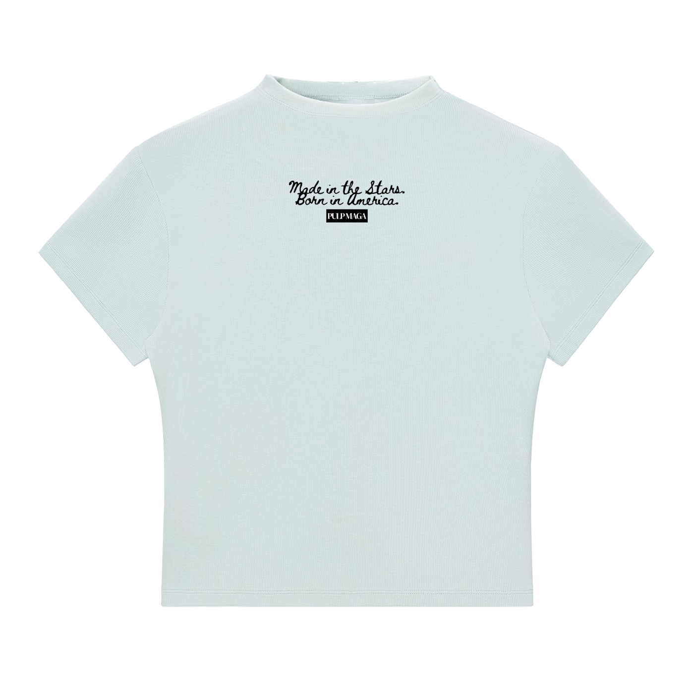 STARBORN AMERICAN - Slim Fit Mock Neck Baby Tee