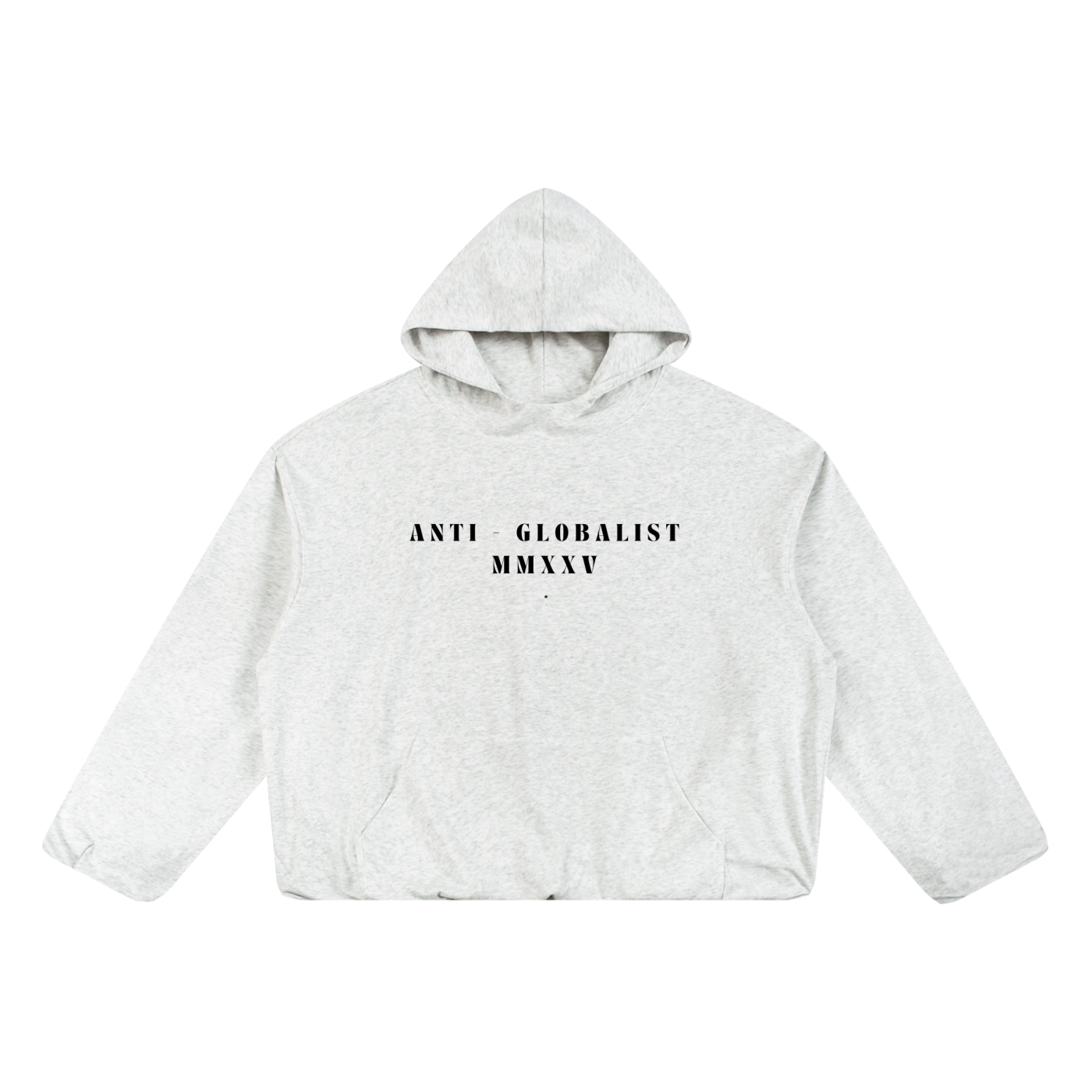ANTI-GLOBALIST - Unisex Boxy Gather-Hem Hoodie