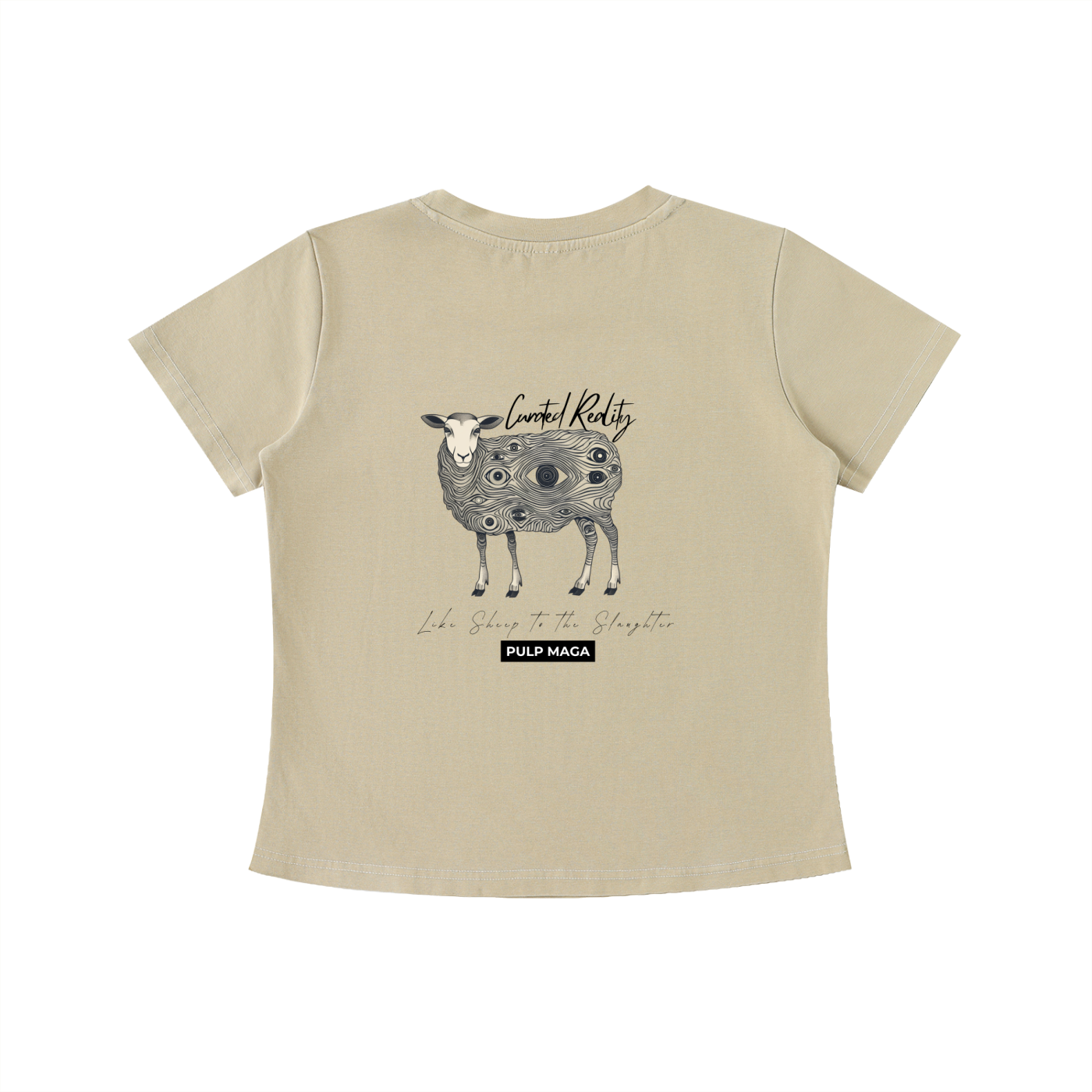 CURATED REALITY - Vintage Wash Slim Baby Tee