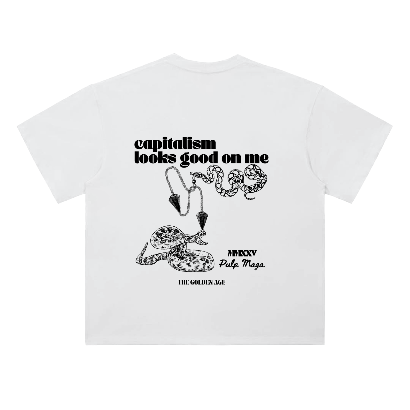 CAPITALISM LOOKS GOOD ON ME - Heavyweight T-Shirt