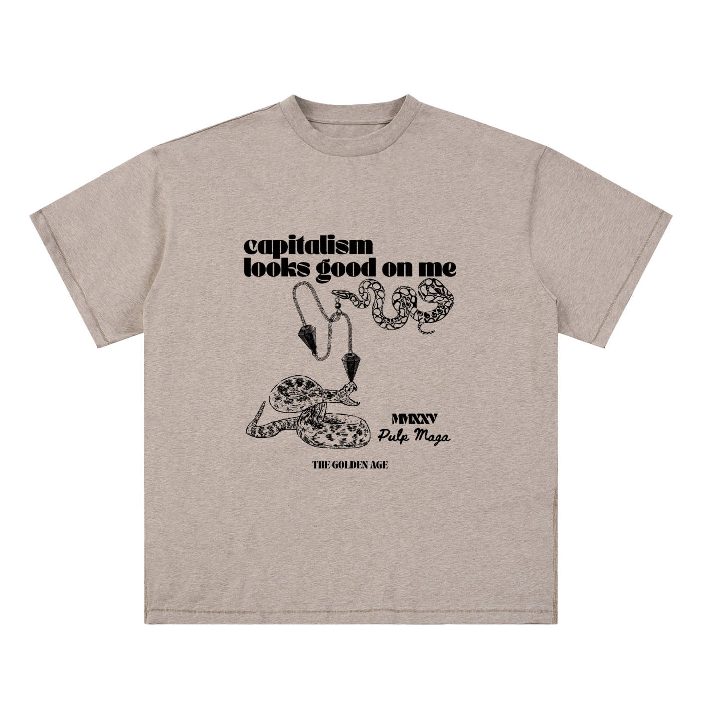 CAPITALISM LOOKS GOOD ON ME - Essential Cotton T-Shirt