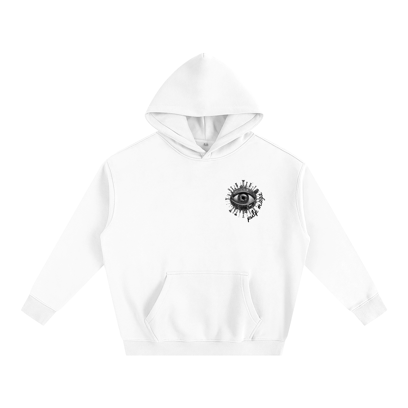 ANTI-GLOBALIST TECH ANGEL - Unisex Fleeced Oversized Hoodie