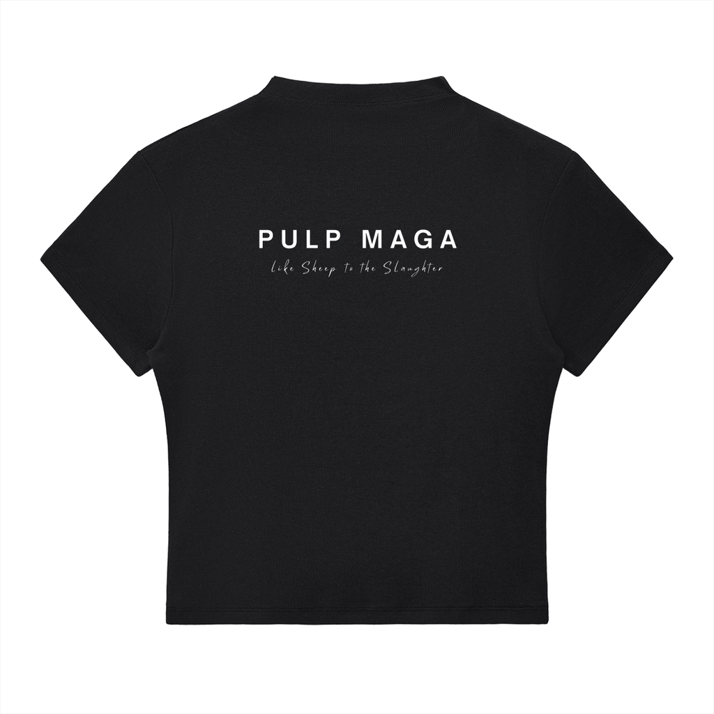 THE PLACEBO EFFECT - Slim Fit Mock Neck Baby Tee