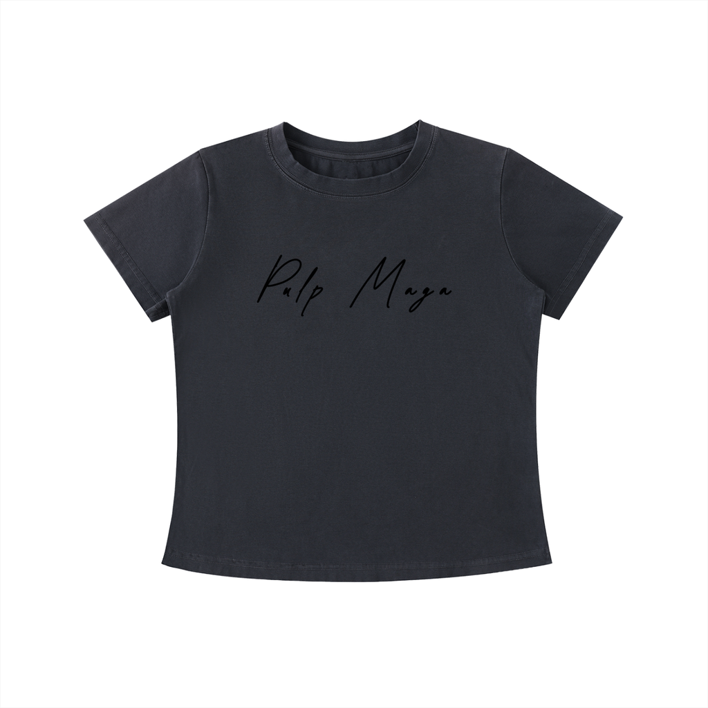 CURATED REALITY - Vintage Wash Slim Baby Tee