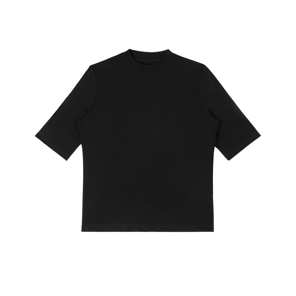 BIDEN CRIME FAMILY - CREAM INK - Essential Mock Neck Tee