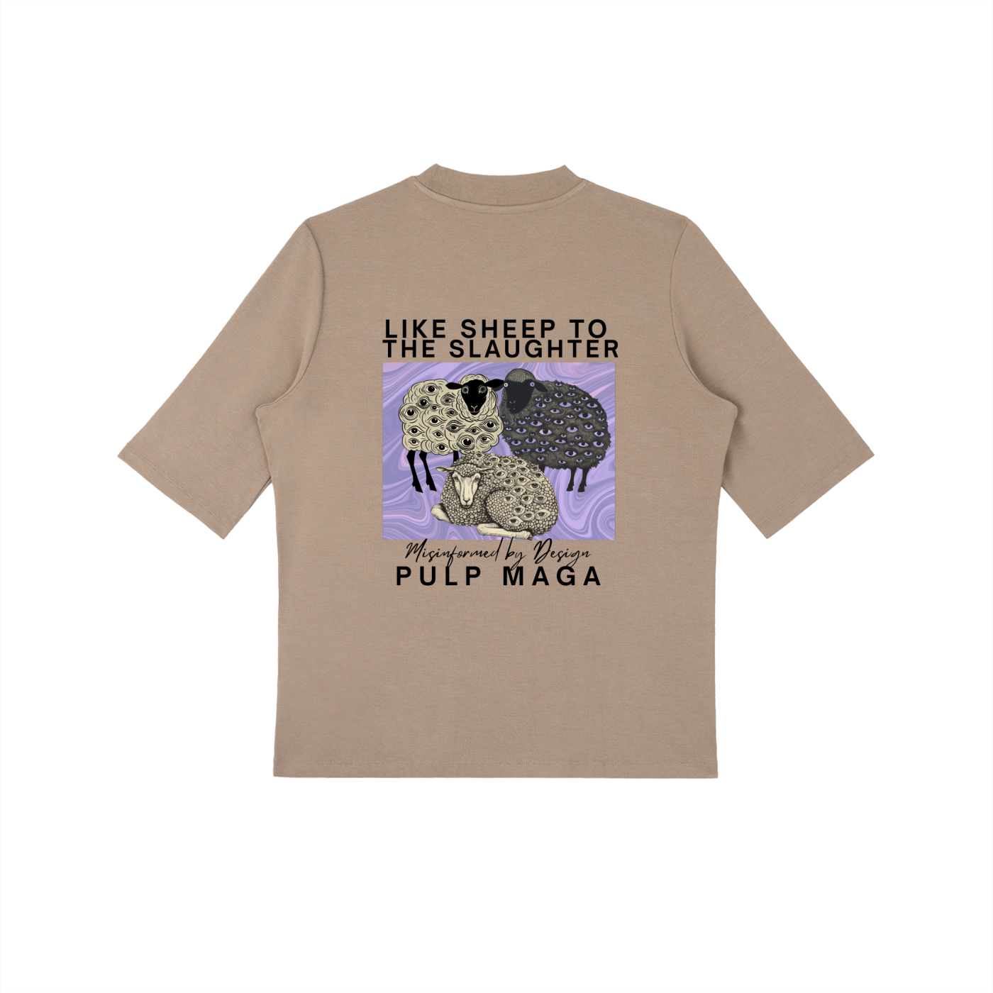 HERD MENTALITY - Essential Mock Neck Tee