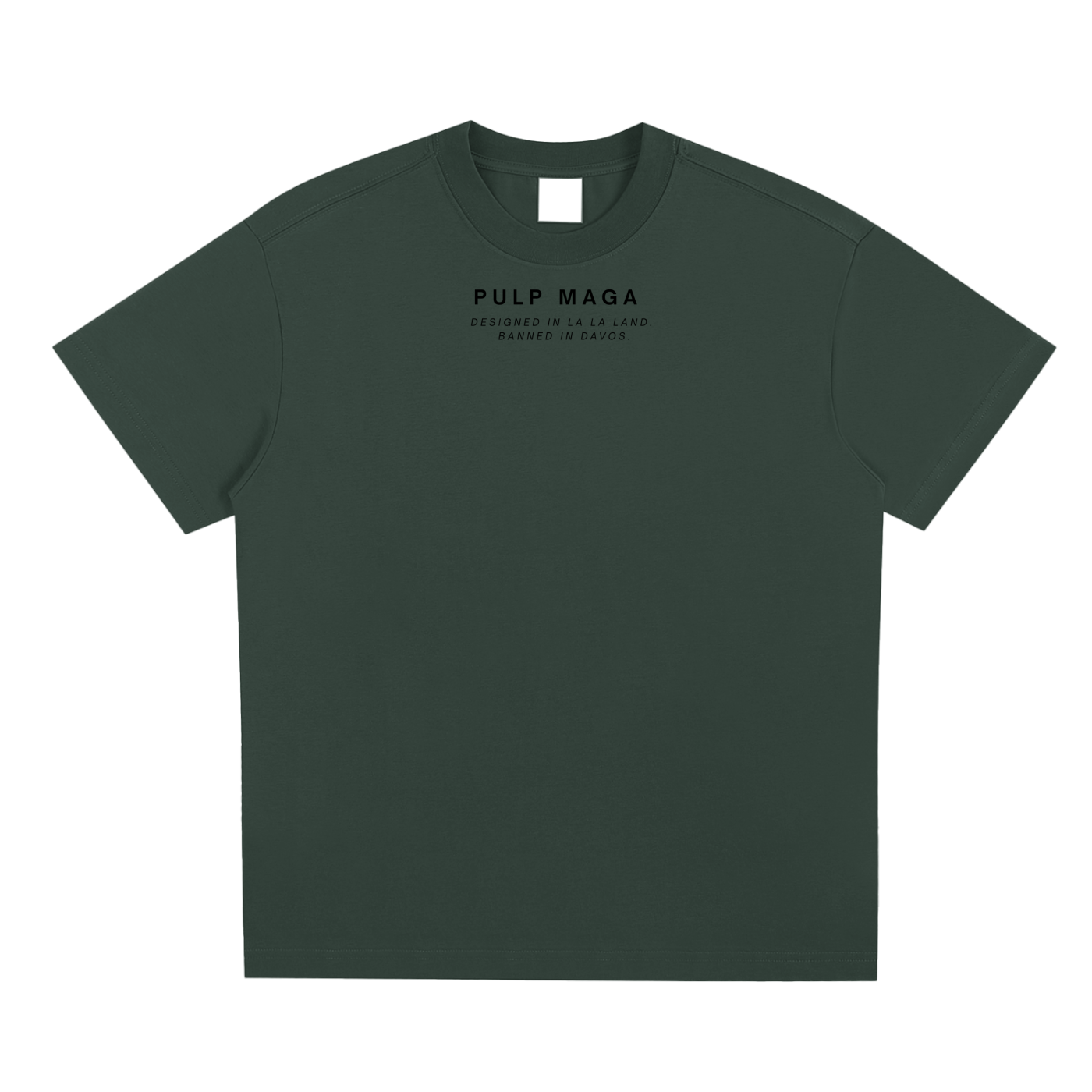 green pulp magma logo tee minimal