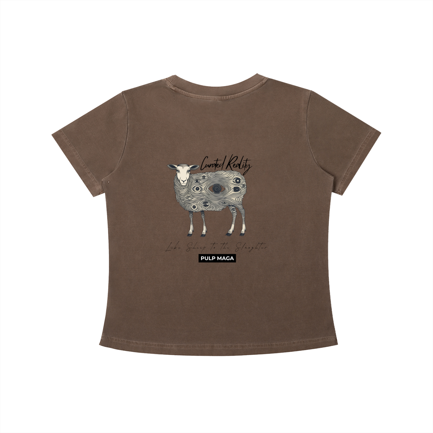 CURATED REALITY - Vintage Wash Slim Baby Tee