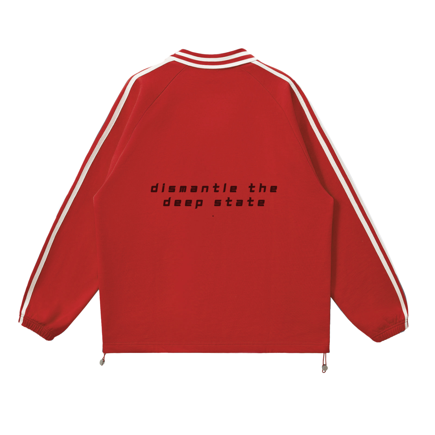 DEEP STATE - Contrast Striped Sweatshirt