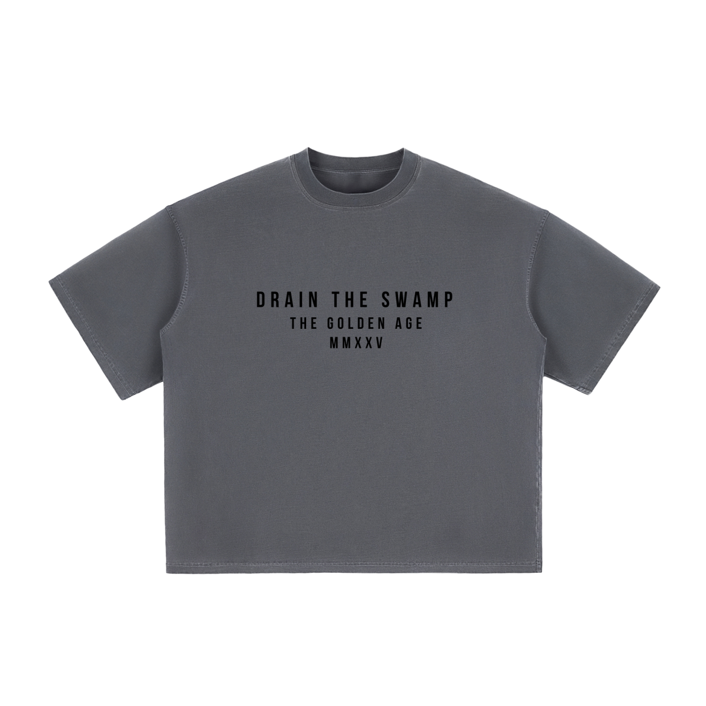 DRAIN THE SWAMP - Vintage Washed Boxy T-Shirt