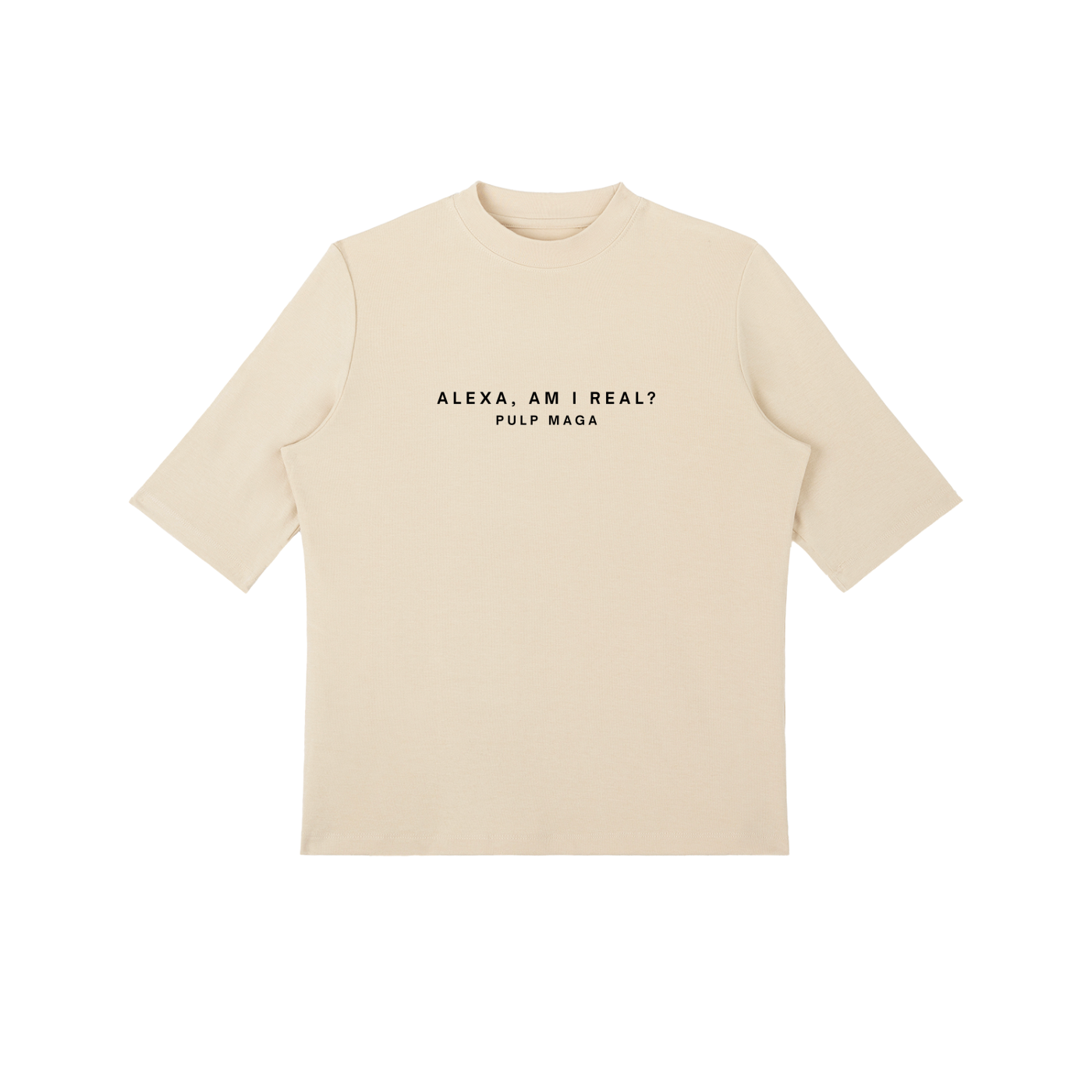 CURATED REALITY - Essential Mock Neck Tee