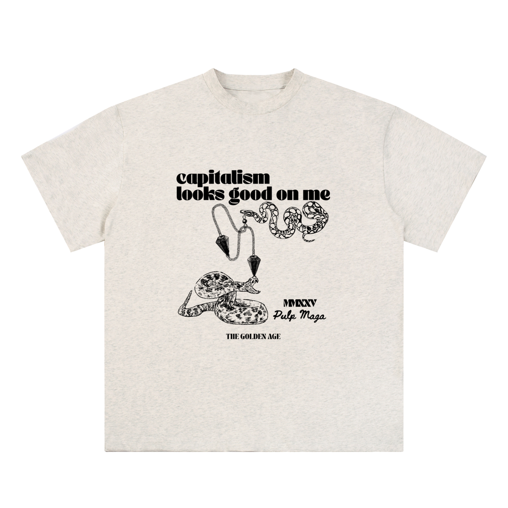 CAPITALISM LOOKS GOOD ON ME - Essential Cotton T-Shirt