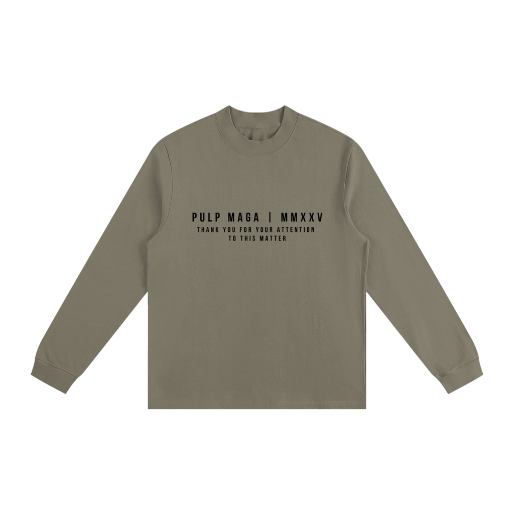 COMMON SENSE - Non-Shrink Mock Neck Long Sleeve