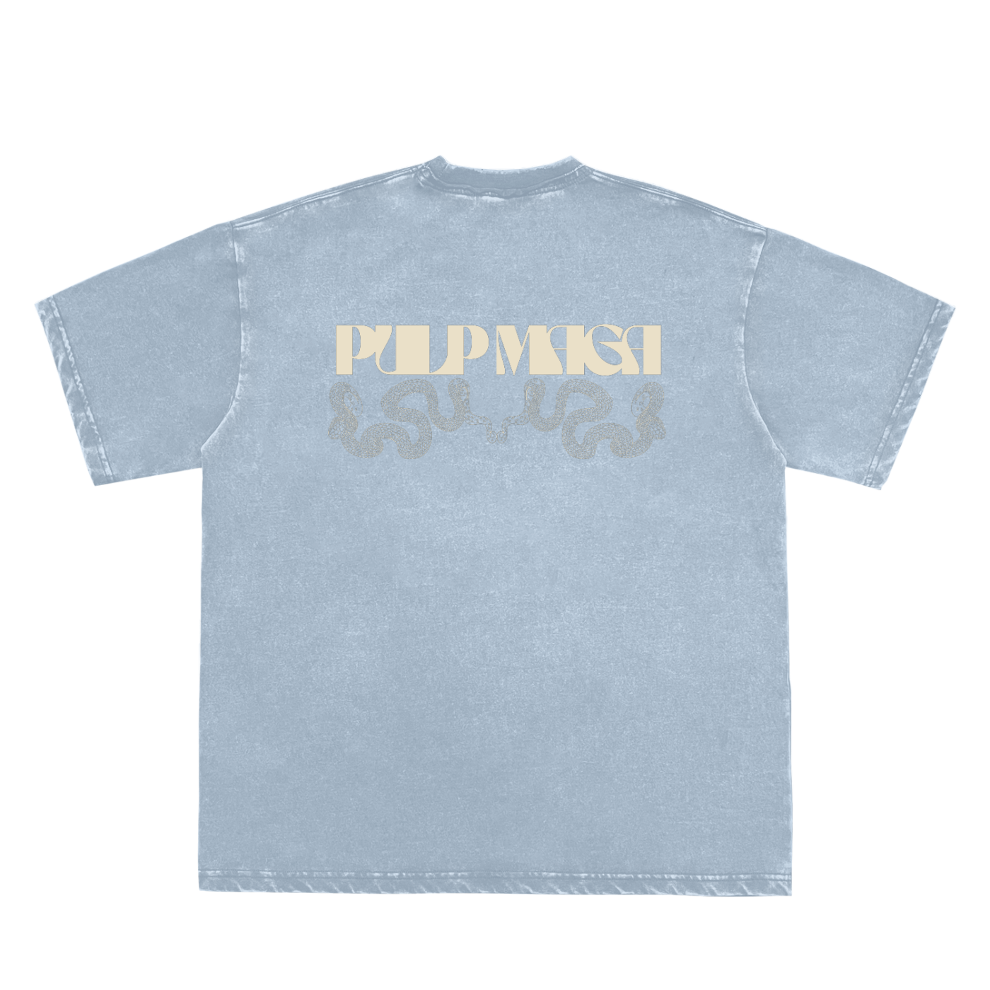 GEMINI SERPENT - CREAM INK - Snow Washed T-Shirt