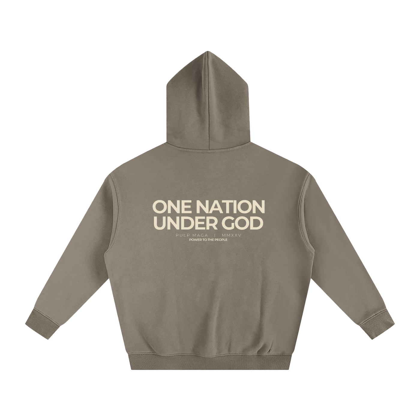 ONE NATION UNDER GOD - Unisex Fleeced Oversized Hoodie