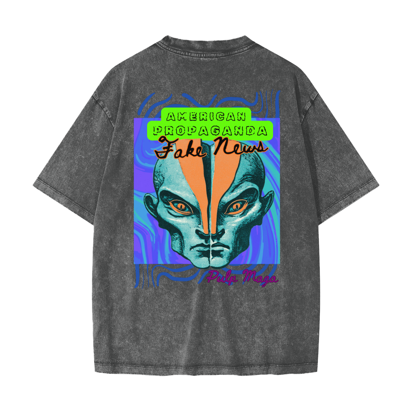 FAKE NEWS - Heavyweight Snow Washed T-Shirt