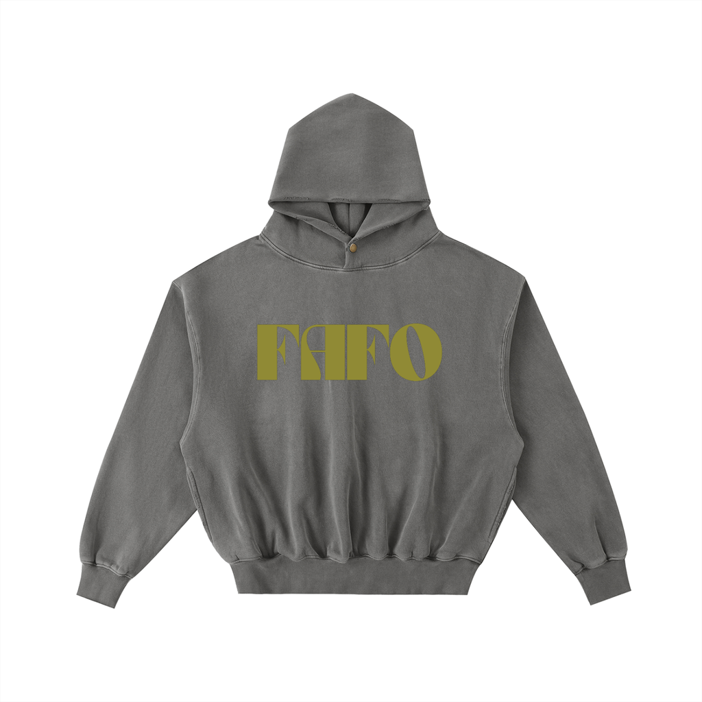 FAFO - MOSS INK - Unisex Enzyme Oversized Hoodie