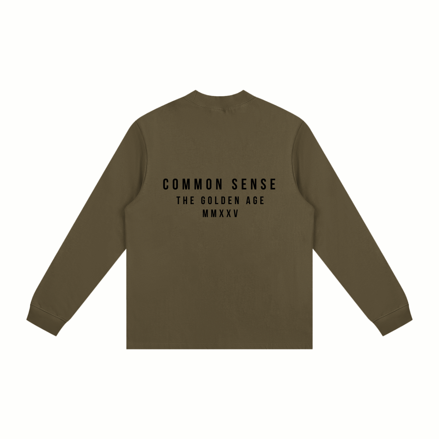 COMMON SENSE - Non-Shrink Mock Neck Long Sleeve