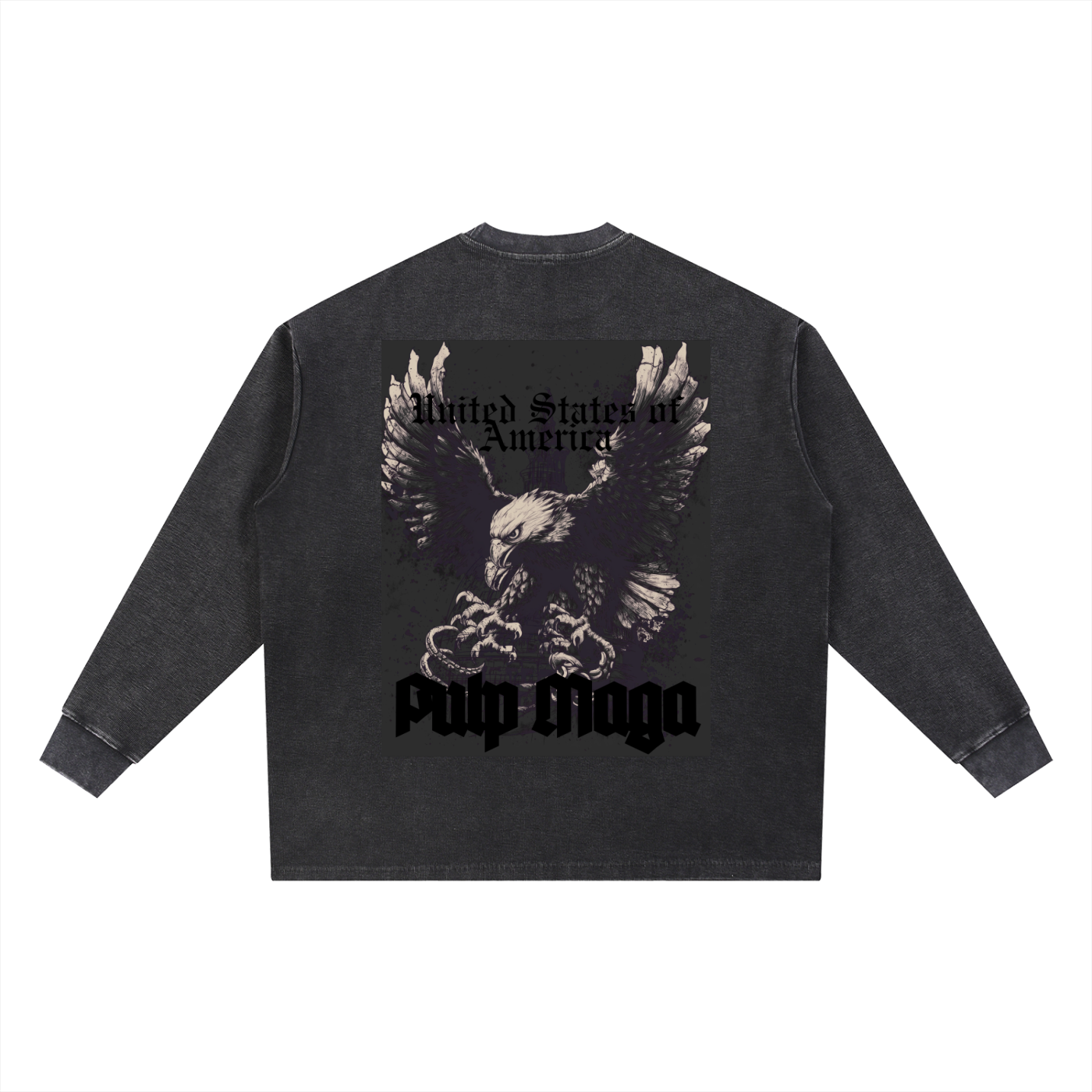 THE PATRIOT - Mineral Baggy Long Sleeve Waffle Knit