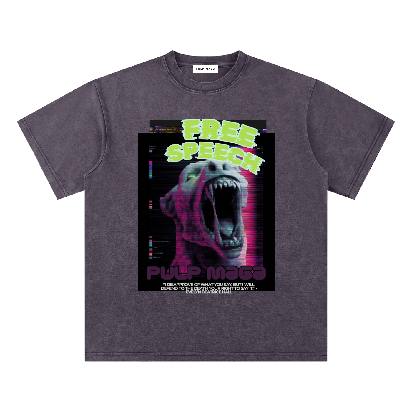 FREE SPEECH - Bamboo Snow Washed T-Shirt