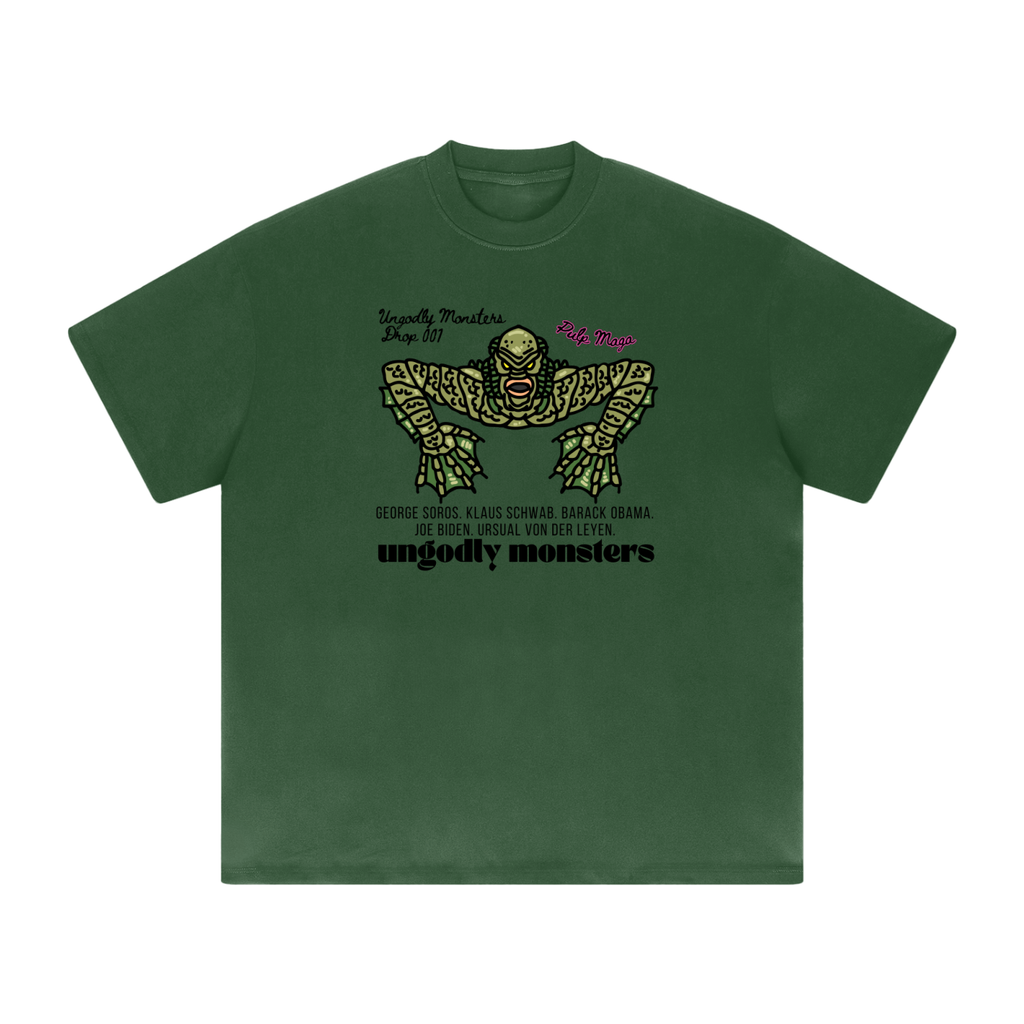 PARASITE | SOROS. KLAUS. BIDEN. OBAMA - Heavyweight Drop Shoulder T-Shirt