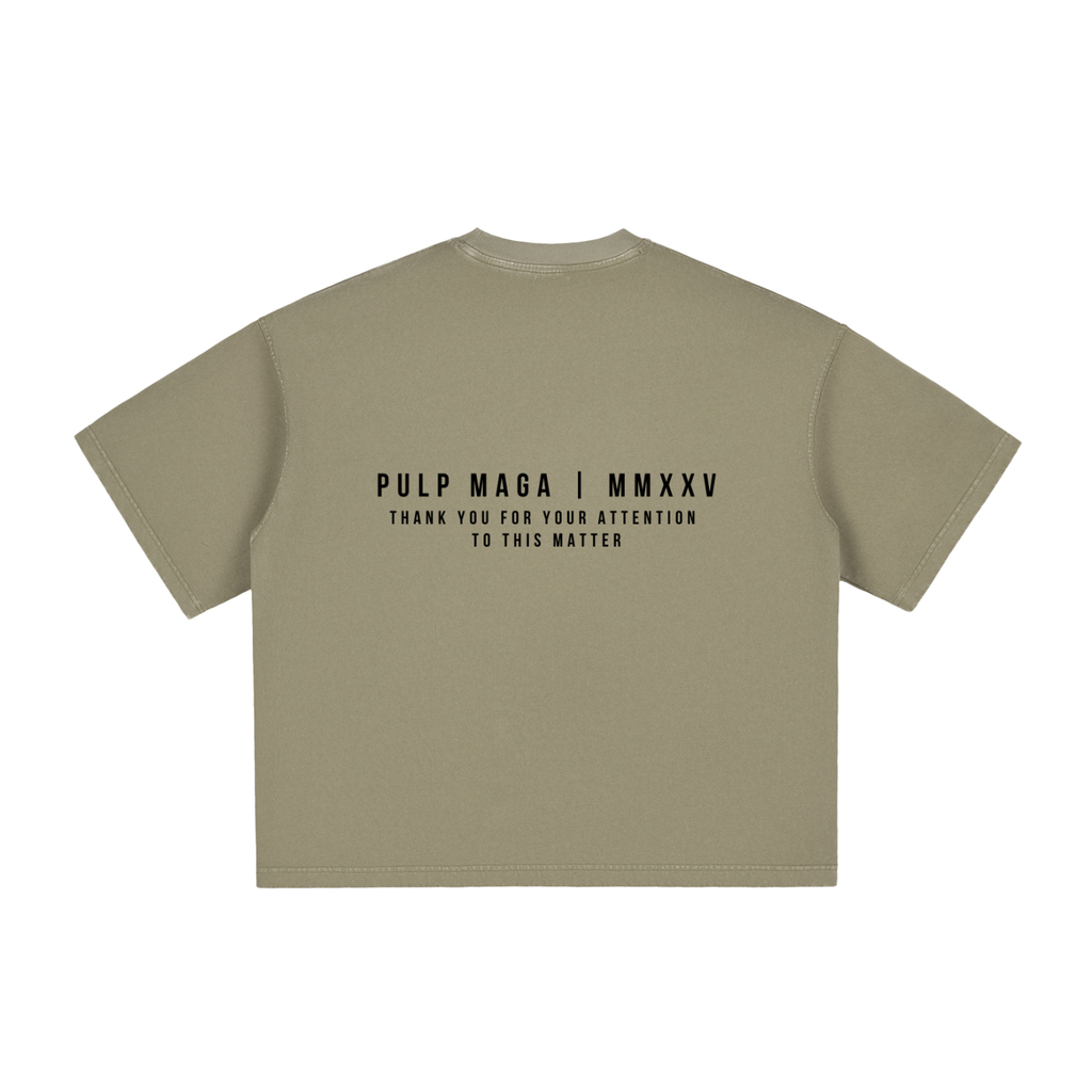 DRAIN THE SWAMP - Vintage Washed Boxy T-Shirt