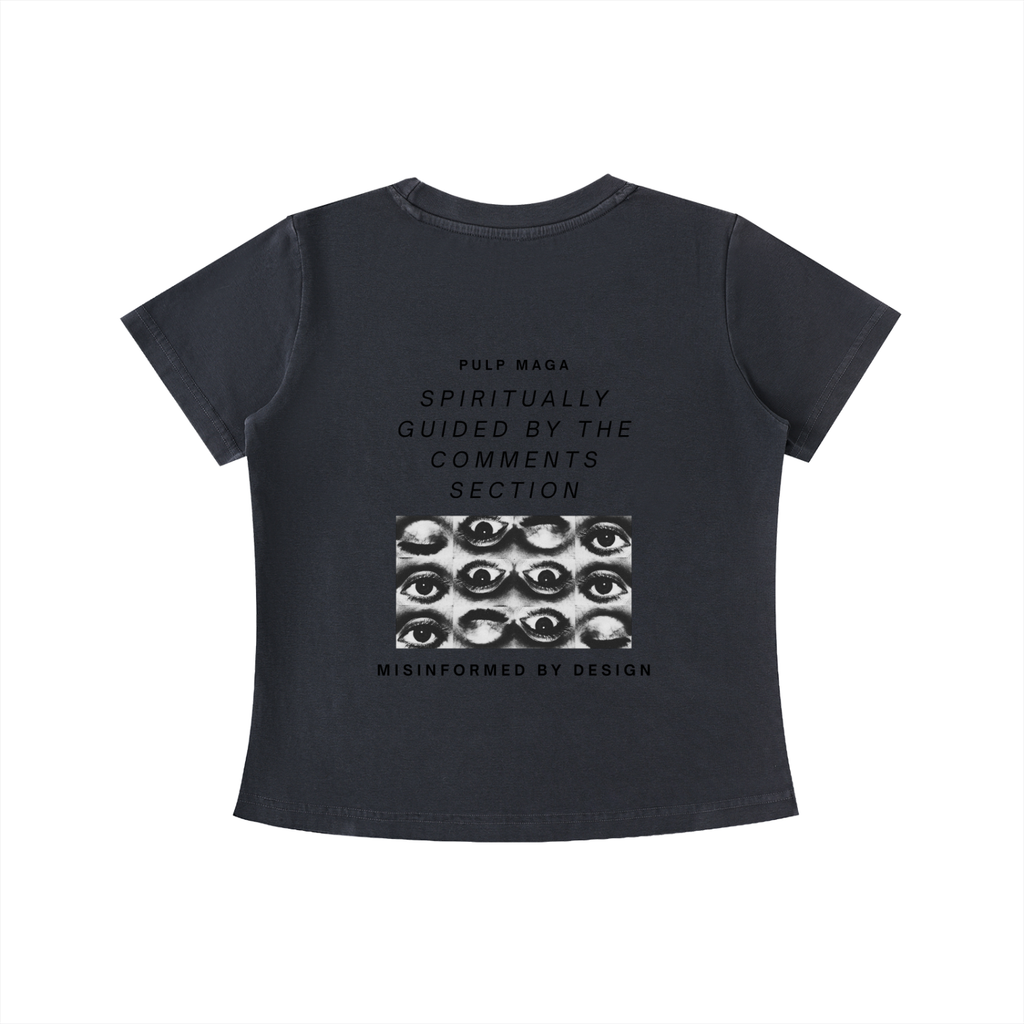 CTRL + ALT + BELIEVE - Vintage Wash Slim Baby Tee