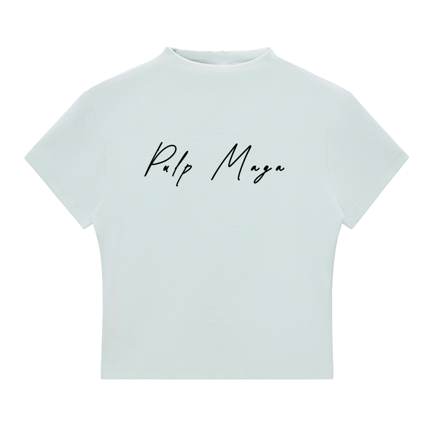 COLLECTIVE VISION - Slim Fit Mock Neck Baby Tee