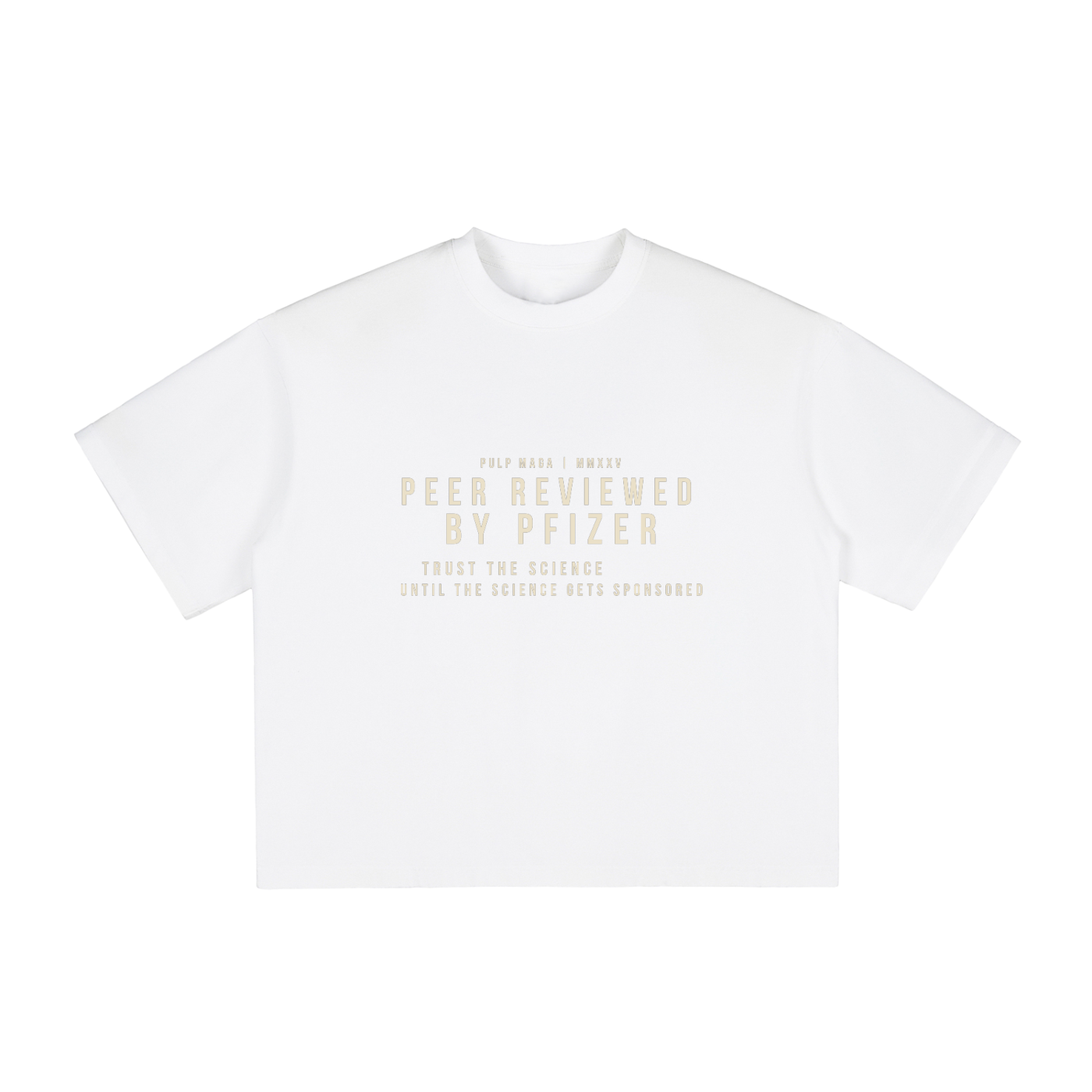 PEER REVIEWED BY PFIZER - Vintage Washed Boxy T-Shirt