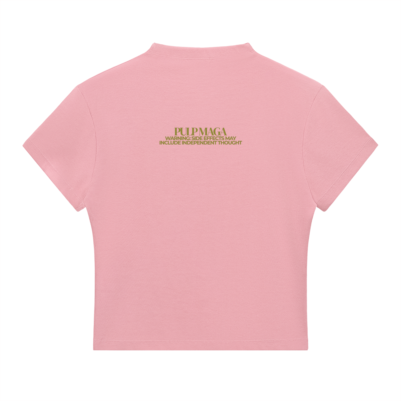 FAFO - MOSS INK - Slim Fit Mock Neck Baby Tee