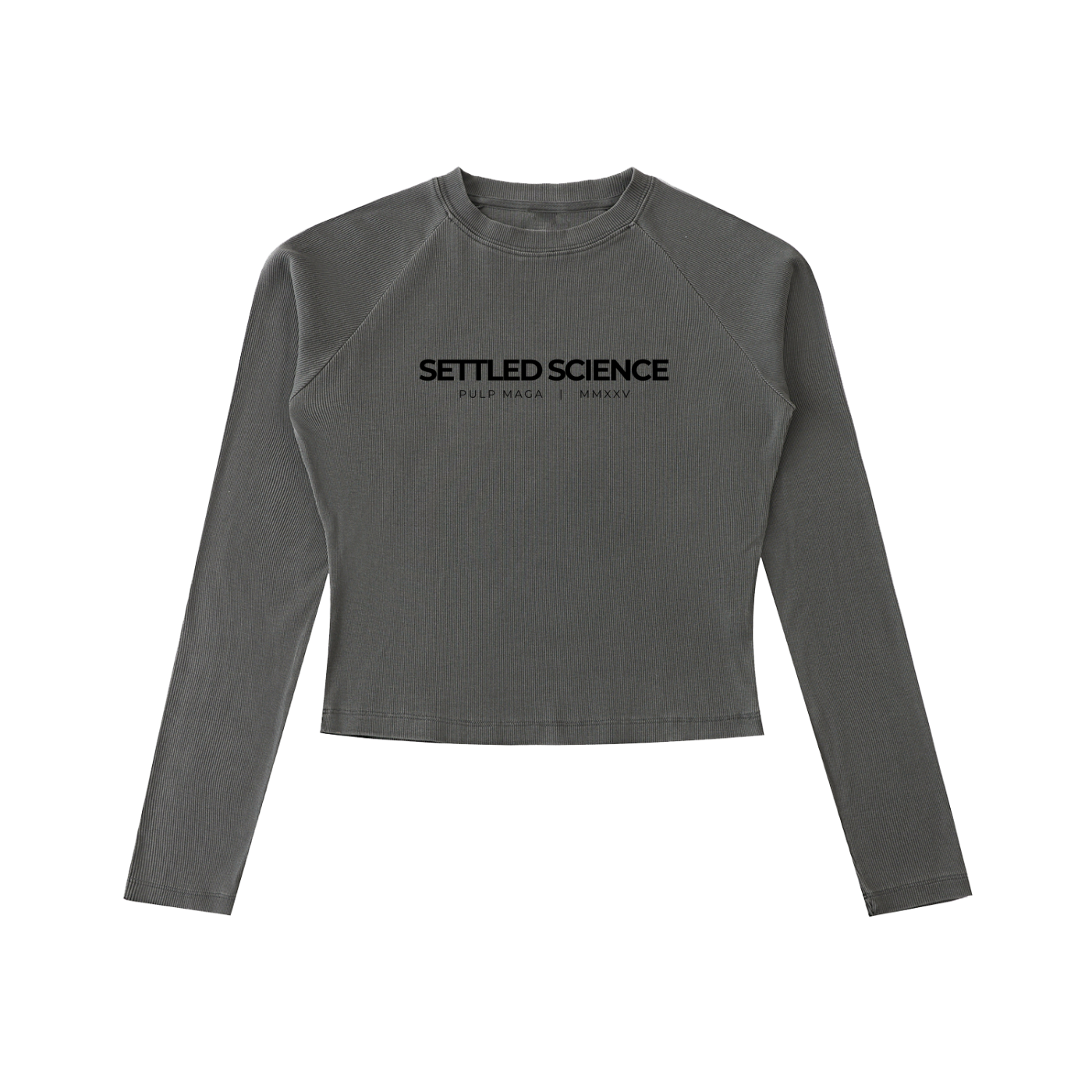 SETTLED SCIENCE - Long Sleeve Slim T-Shirt