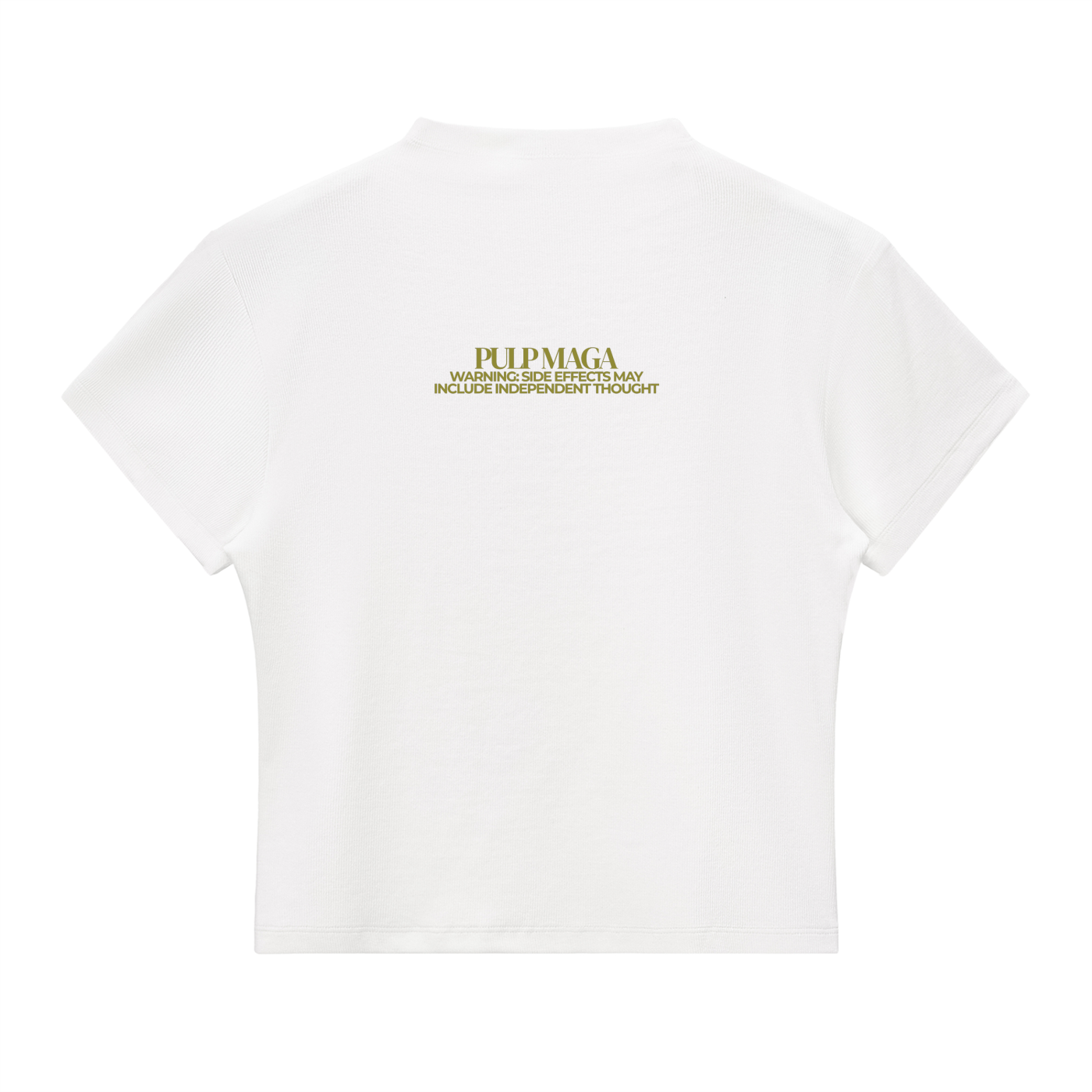 FAFO - MOSS INK - Slim Fit Mock Neck Baby Tee