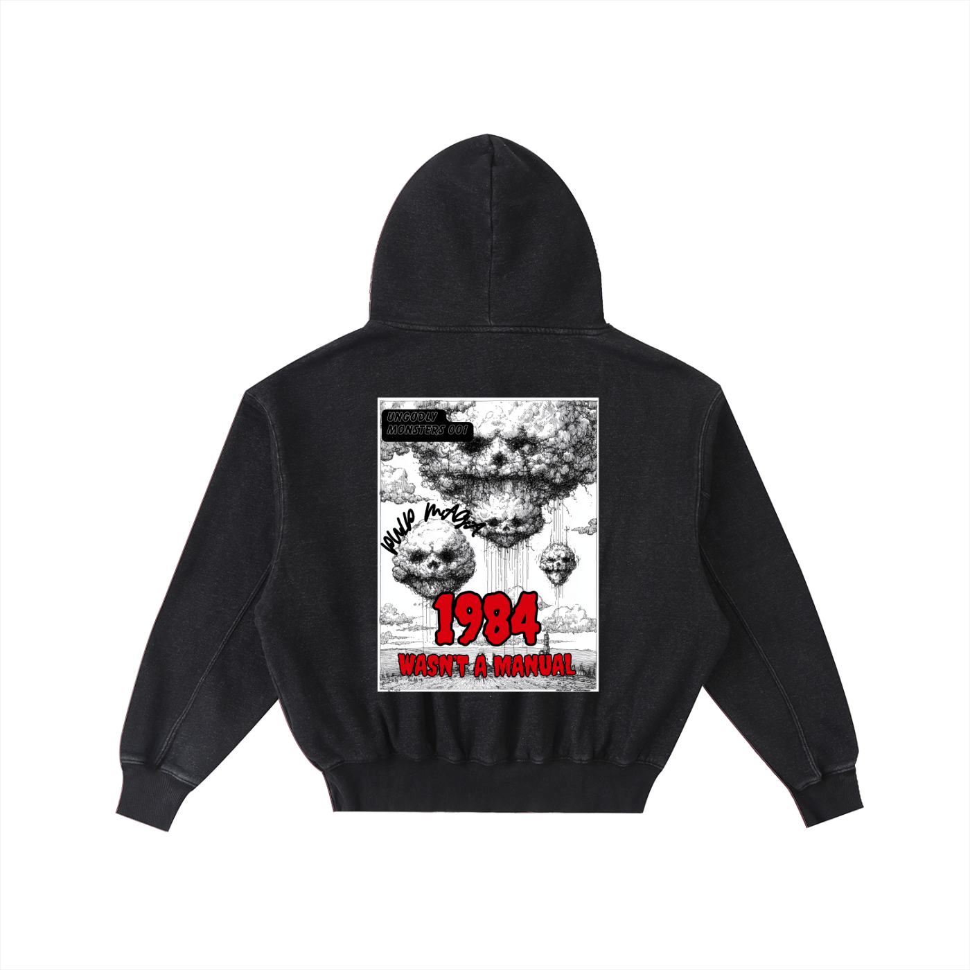 1984 WASN'T A MANUAL - Unisex Enzyme Oversized Hoodie