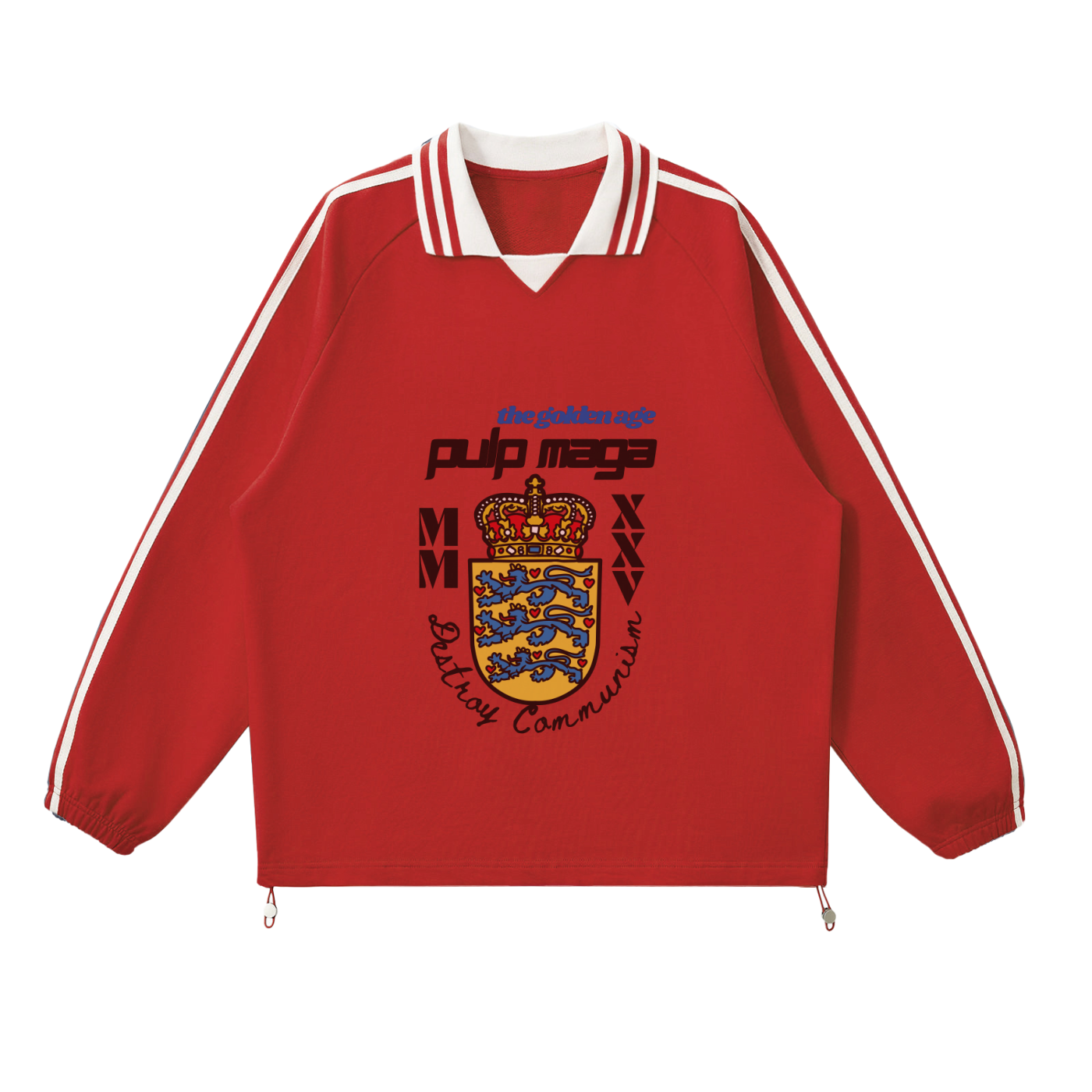 DEEP STATE - Contrast Striped Sweatshirt