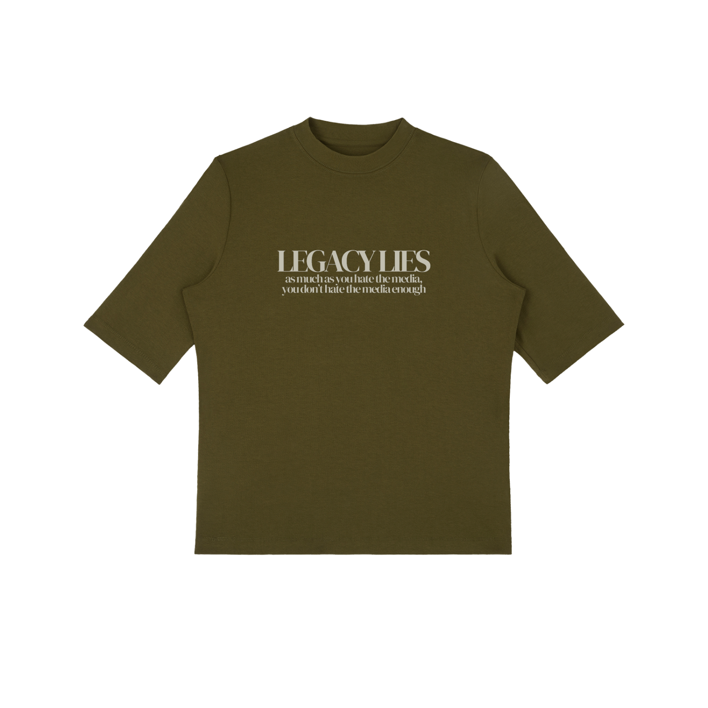 YOU DON'T HATE THE MEDIA ENOUGH - Essential Mock Neck Tee