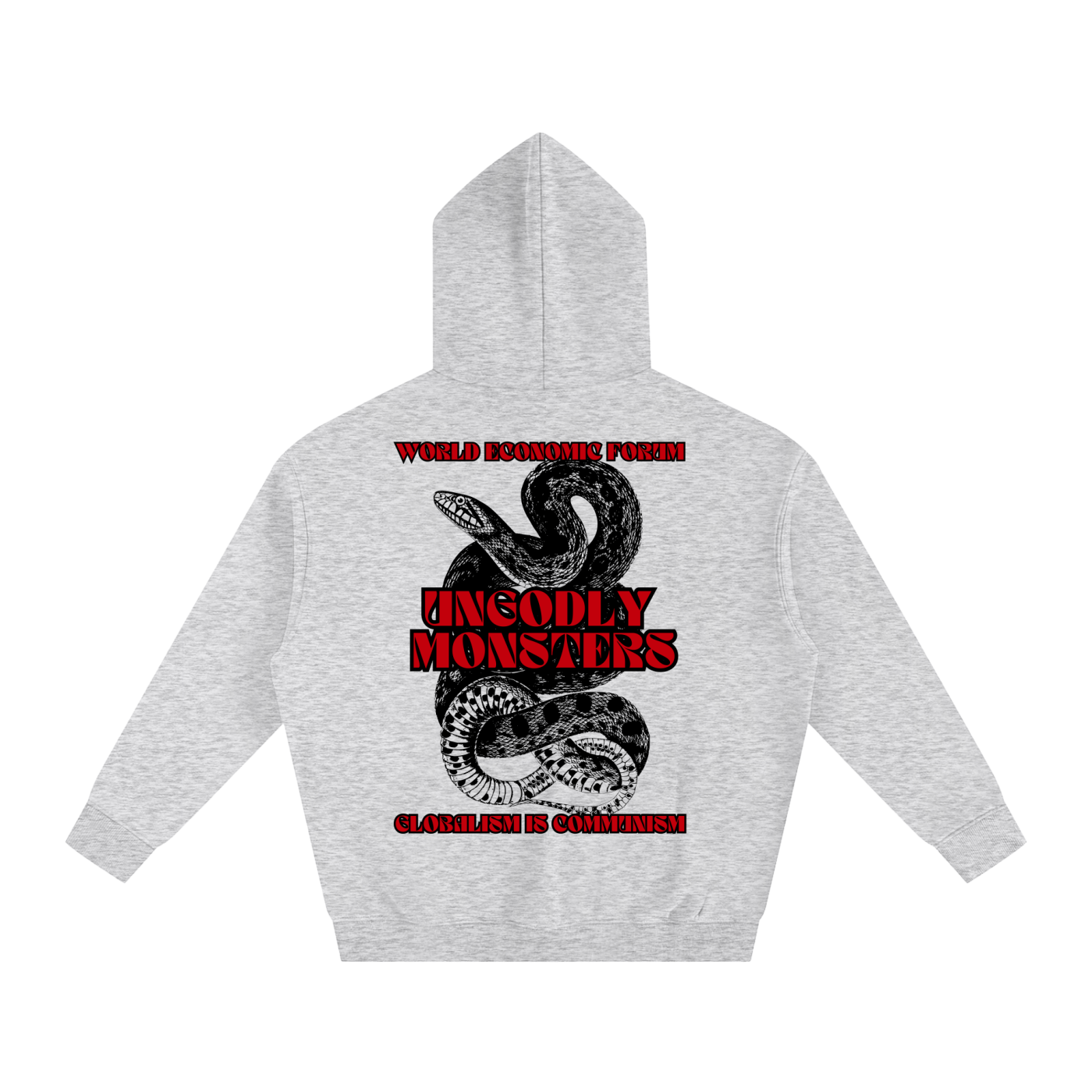 GLOBALISM IS COMMUNISM- Unisex Fleeced Oversized Hoodie