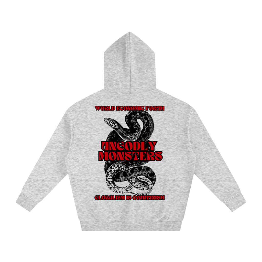 GLOBALISM IS COMMUNISM- Unisex Fleeced Oversized Hoodie