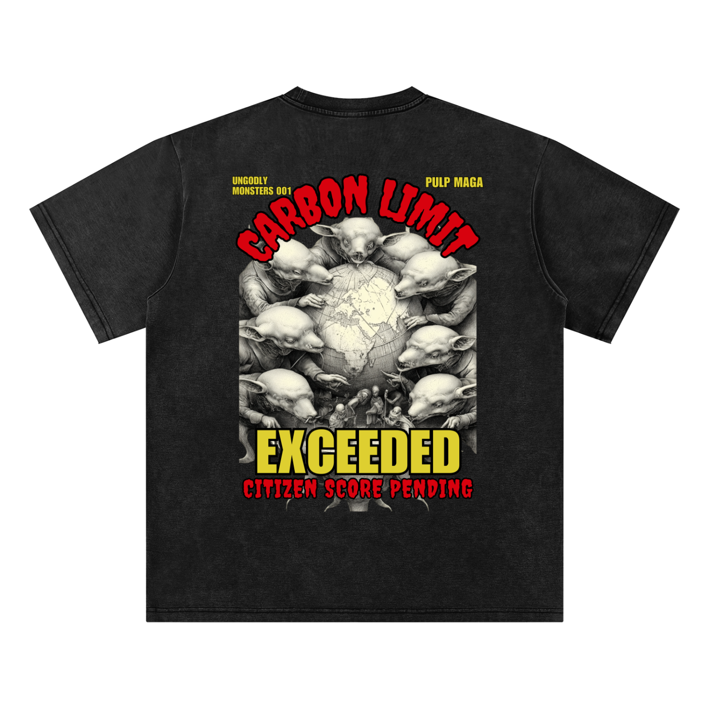 CARBON LIMIT EXCEEDED - Bamboo Snow Washed T-Shirt