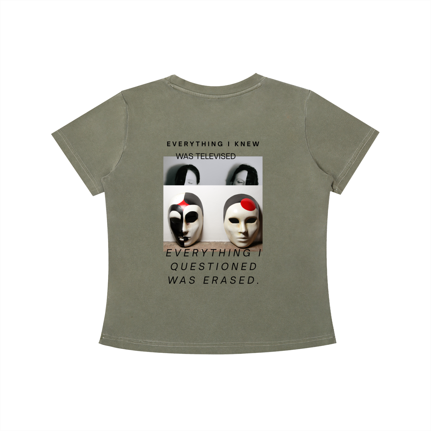 THE TELEVISED LIE - Vintage Wash Slim Baby Tee