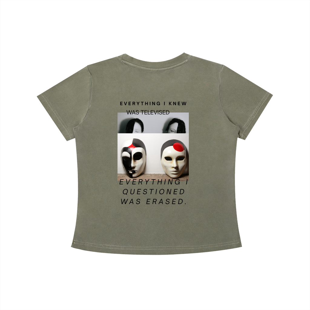 THE TELEVISED LIE - Vintage Wash Slim Baby Tee