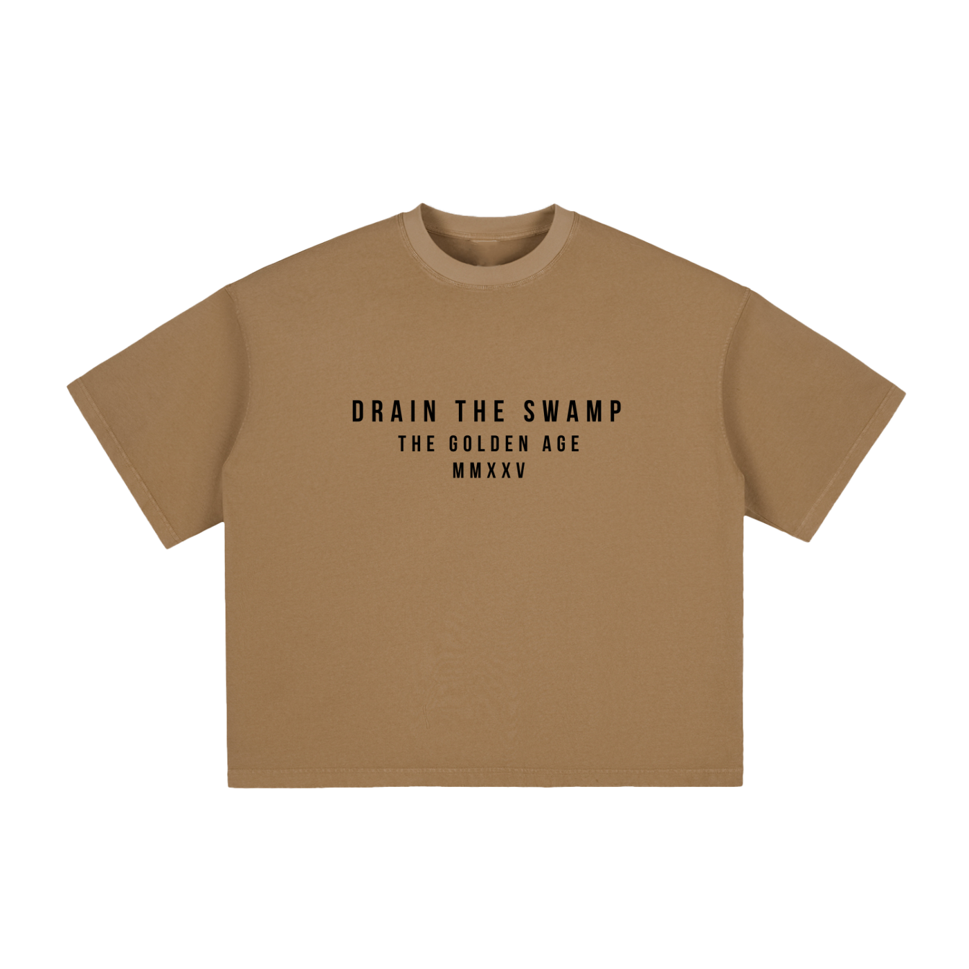 DRAIN THE SWAMP - Vintage Washed Boxy T-Shirt