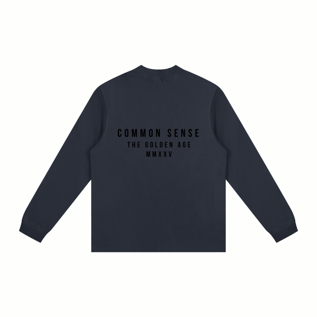 COMMON SENSE - Non-Shrink Mock Neck Long Sleeve